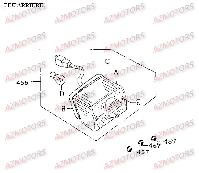 FEU ARRIERE KYMCO METEORIT125