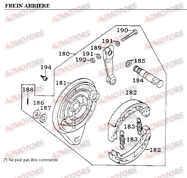 Frein Arriere KYMCO Pièces Moto Kymco METEORIT 125