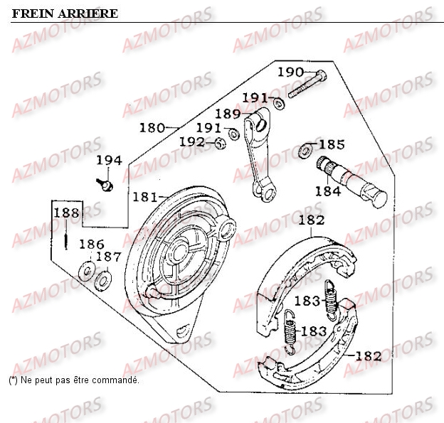 FREIN ARRIERE KYMCO METEORIT125