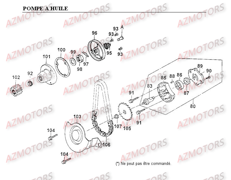 Pompe A Huile KYMCO Pièces Moto Kymco METEORIT 125