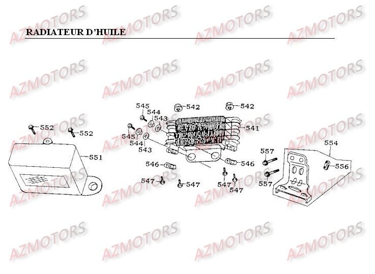 RADIATEUR D HUILE pour METEORIT125