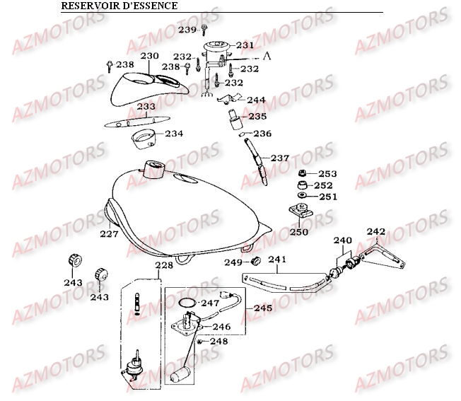 Reservoir D Essence KYMCO Pièces Moto Kymco METEORIT 125