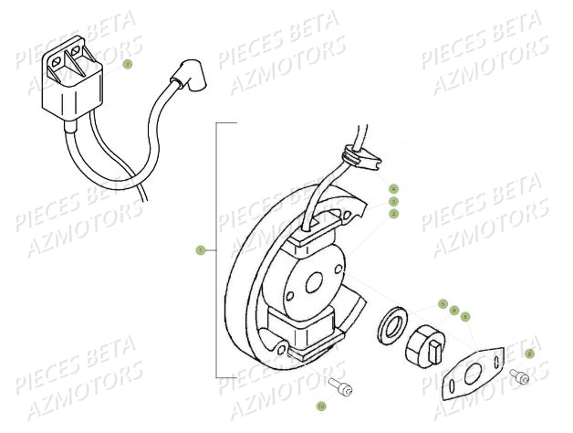 Allumage BETA Pièces BETA MINI TRIAL 50 LC - (2015)