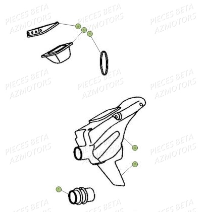 FILTRE A AIR AZMOTORS MINI 50 15