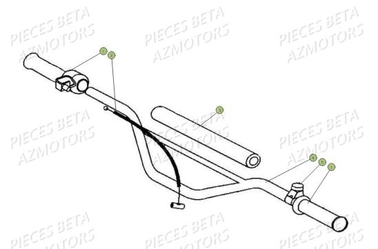 Guidon BETA Pièces BETA MINI TRIAL 50 LC - (2015)