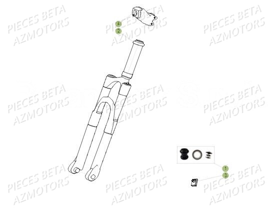 Fourche BETA Pièces BETA MINI ELECTRIC XL - (2017)