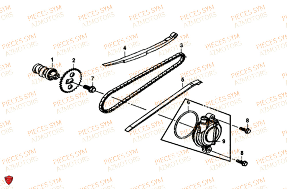 Distribution SYM Pièces MIO 50I E4 - FS05W1-EU (2018-2020)