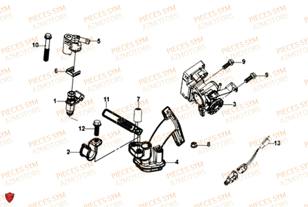 Injection SYM Pièces MIO 50I E4 - FS05W1-EU (2018-2020)