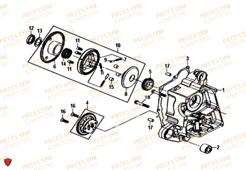 Pompe A Huile SYM Pièces MIO 50I E4 - FS05W1-EU (2018-2020)