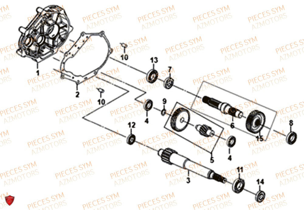 Transmission SYM Pièces MIO 50I E4 - FS05W1-EU (2018-2020)