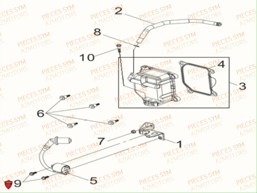 Couvercle De Culasse SYM Pièces MIO 115 - FS11W1-EU (2017-2020)