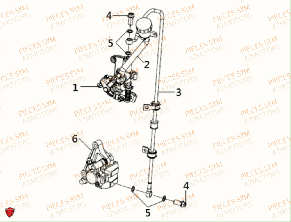 Systeme De Freinage SYM Pièces MIO 115 - FS11W1-EU (2017-2020)