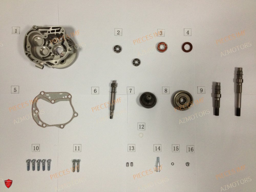Carter De Transmission AZMOTORS PIECES MOKA 50 4T