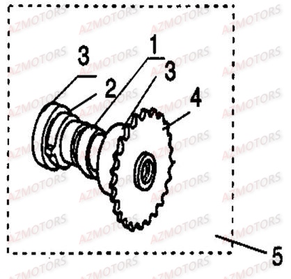 ARBRE A CAME LINHAI MONARCH 125