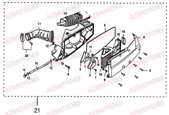 Filtre A Air LINHAI Pièces Scooter MONARCH 125cc