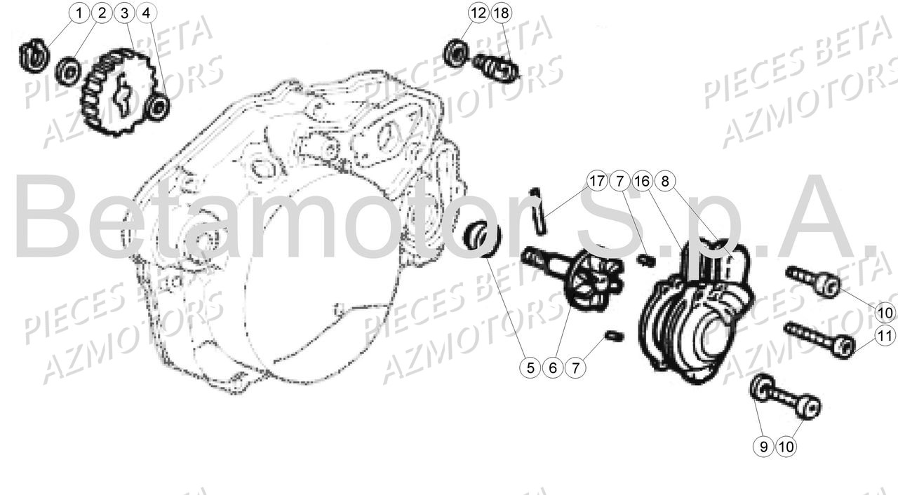 Installation De Refroidissement BETA BETA Motard 50 Sport MY18