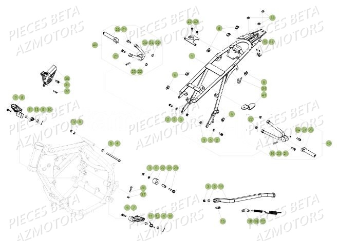Accessoires Du Chassis BETA BETA Motard 50 Sport MY19