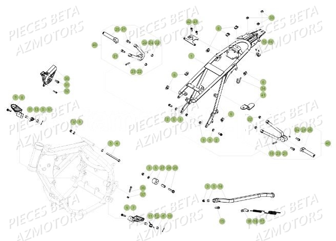 ACCESSOIRES_DU_CHASSIS BETA Pièces Beta 50 RR Motard SPORT - 2019