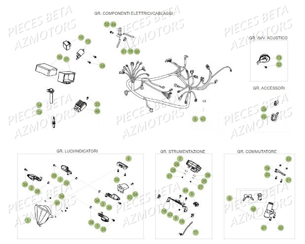 EQUIPEMENT_ELECTRIQUE BETA Pièces Beta 50 RR Motard SPORT - 2019