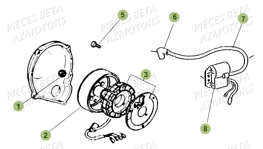 Allumage BETA Pièces Beta 50 RR Motard TRACK - 2019