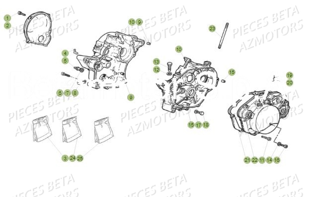 Carter BETA Pièces Beta 50 RR Motard TRACK - 2019