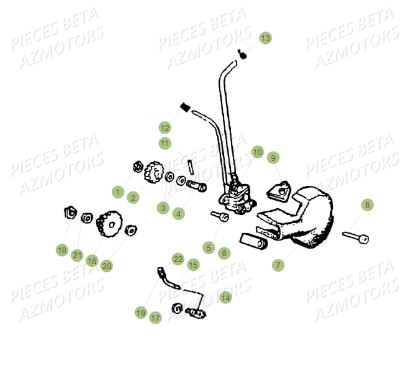 POMPE A HUILE BETA MOTARD 50 TRACK MY19