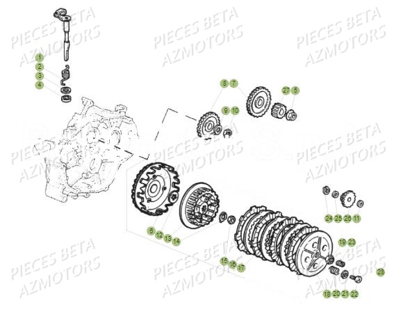 TRANSMISSION BETA MOTARD 50 TRACK MY19