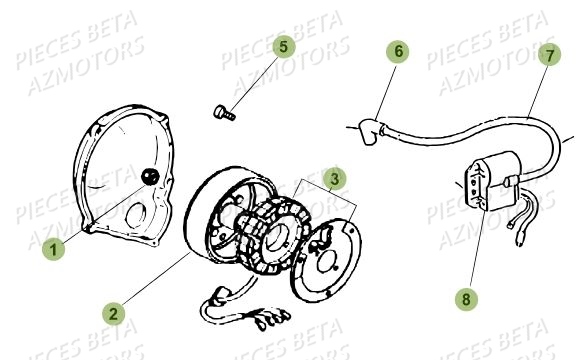 ALLUMAGE BETA Pièces Beta 50 RR Motard STANDARD - 2018