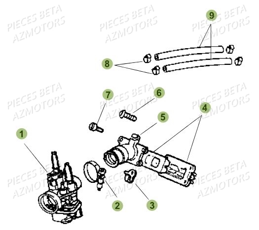 Carburateur BETA BETA Motard Standard RR 2T 50 MY18