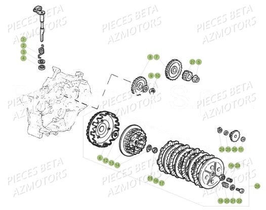 Embrayage BETA BETA Motard Standard RR 2T 50 MY18