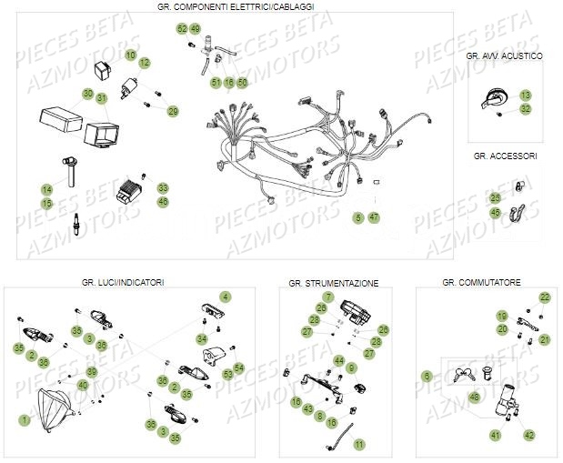 Equipement Electrique BETA BETA Motard Standard RR 2T 50 MY18
