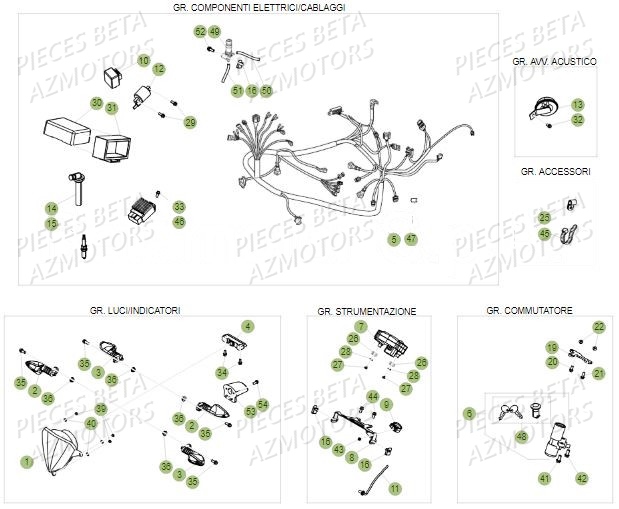 EQUIPEMENT_ELECTRIQUE BETA Pièces Beta 50 RR Motard STANDARD - 2018