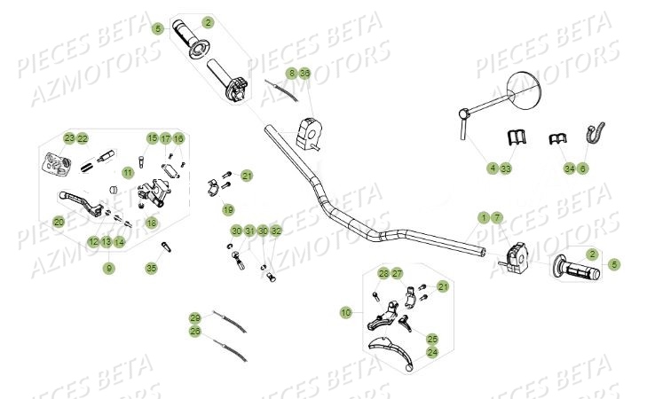 Guidon BETA BETA Motard Standard RR 2T 50 MY18
