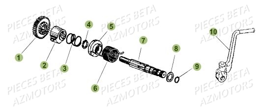 Kick Starter BETA BETA Motard Standard RR 2T 50 MY18