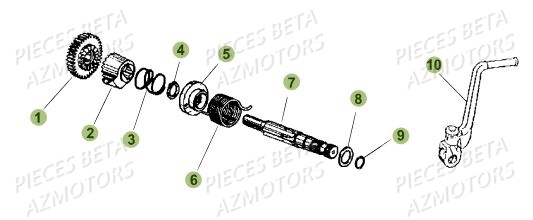 KICK STARTER BETA MOTARD RR 2T 50 MY18