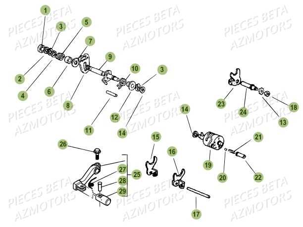 Selecteur BETA BETA Motard Standard RR 2T 50 MY18