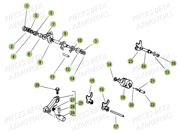 SELECTEUR BETA MOTARD RR 2T 50 MY18