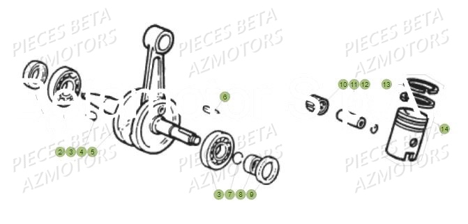 Vilebrequin BETA BETA Motard Standard RR 2T 50 MY18