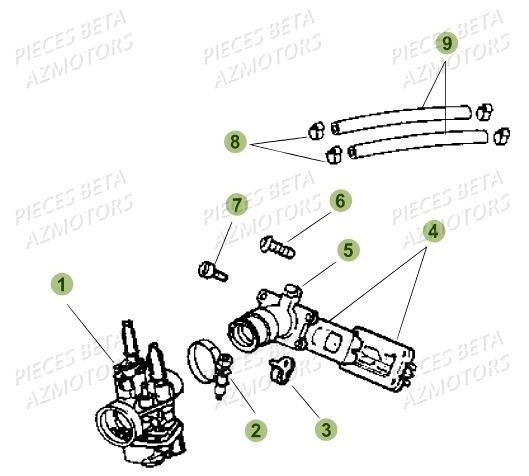 Carburateur BETA BETA Motard Standard RR 2T 50 MY19