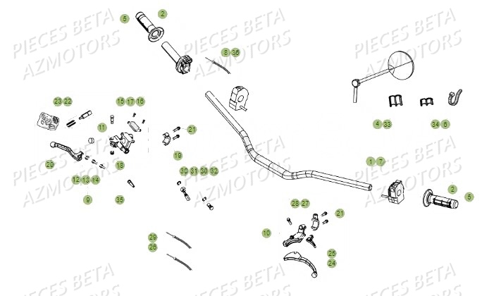 Guidon BETA BETA Motard Standard RR 2T 50 MY19