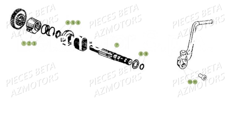 Kick Starter BETA BETA Motard Standard RR 2T 50 MY19