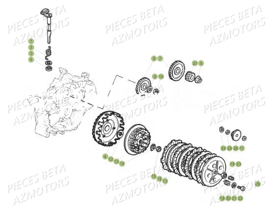 TRANSMISSION BETA MOTARD RR 2T 50 MY19