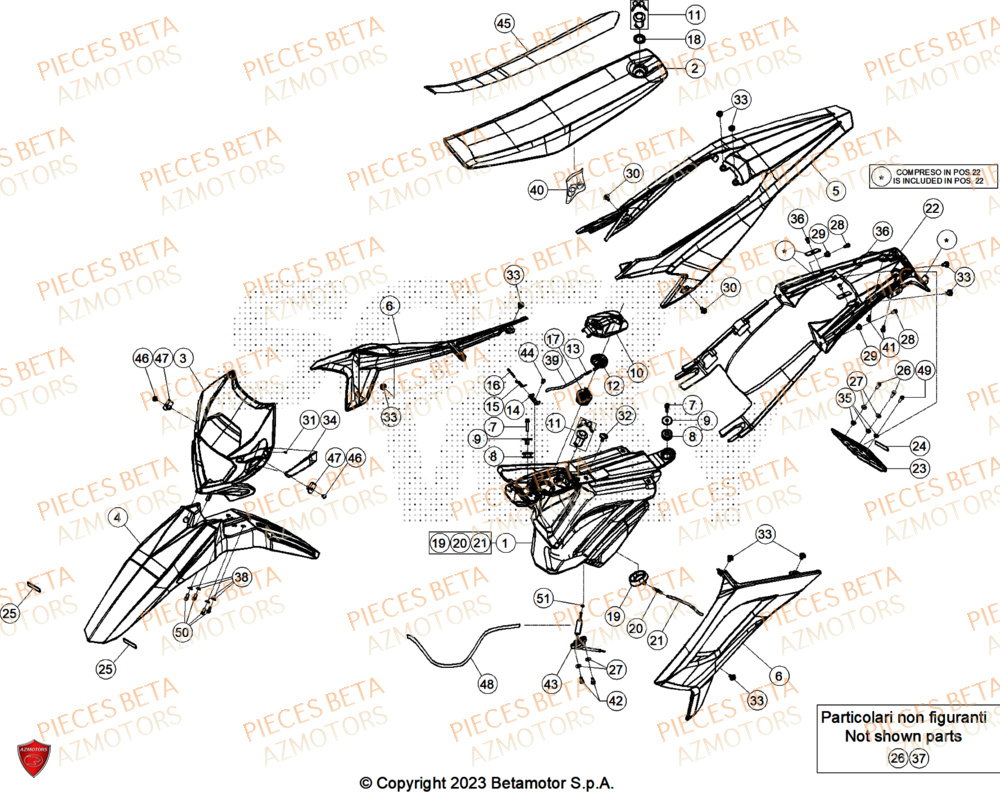 Carenages BETA BETA Motard STANDARD RR 2T 50 2025