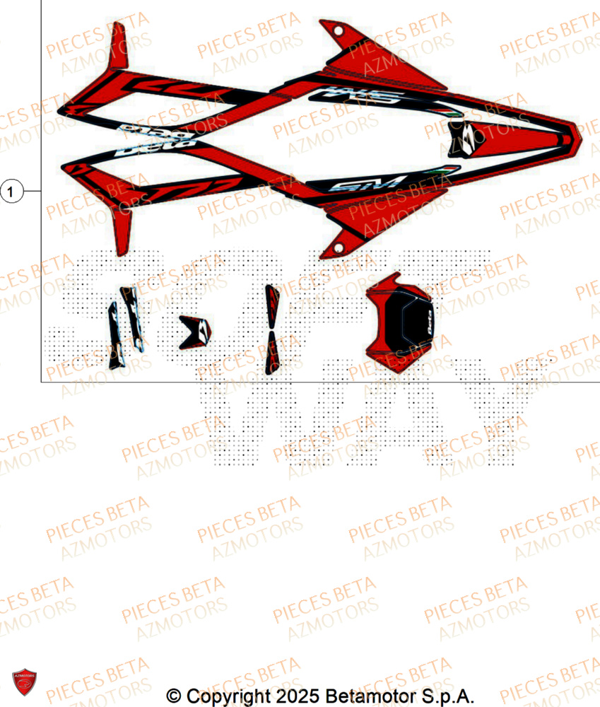 Decors BETA BETA Motard STANDARD RR 2T 50 2025