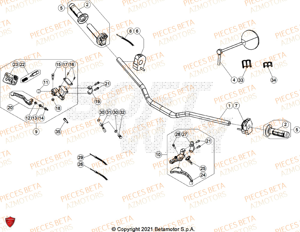 Guidon BETA BETA Motard SPORT 2T 50 2026
