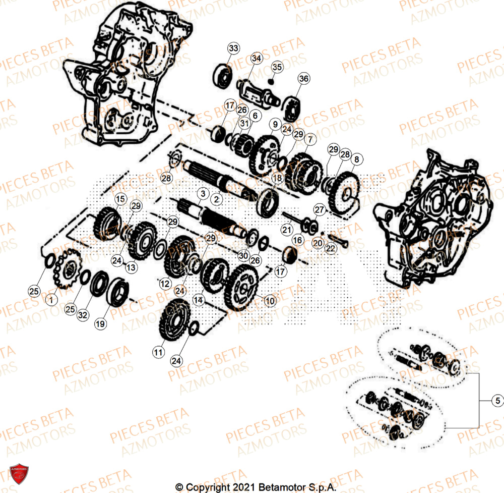 Transmission BETA BETA Motard SPORT 2T 50 2026