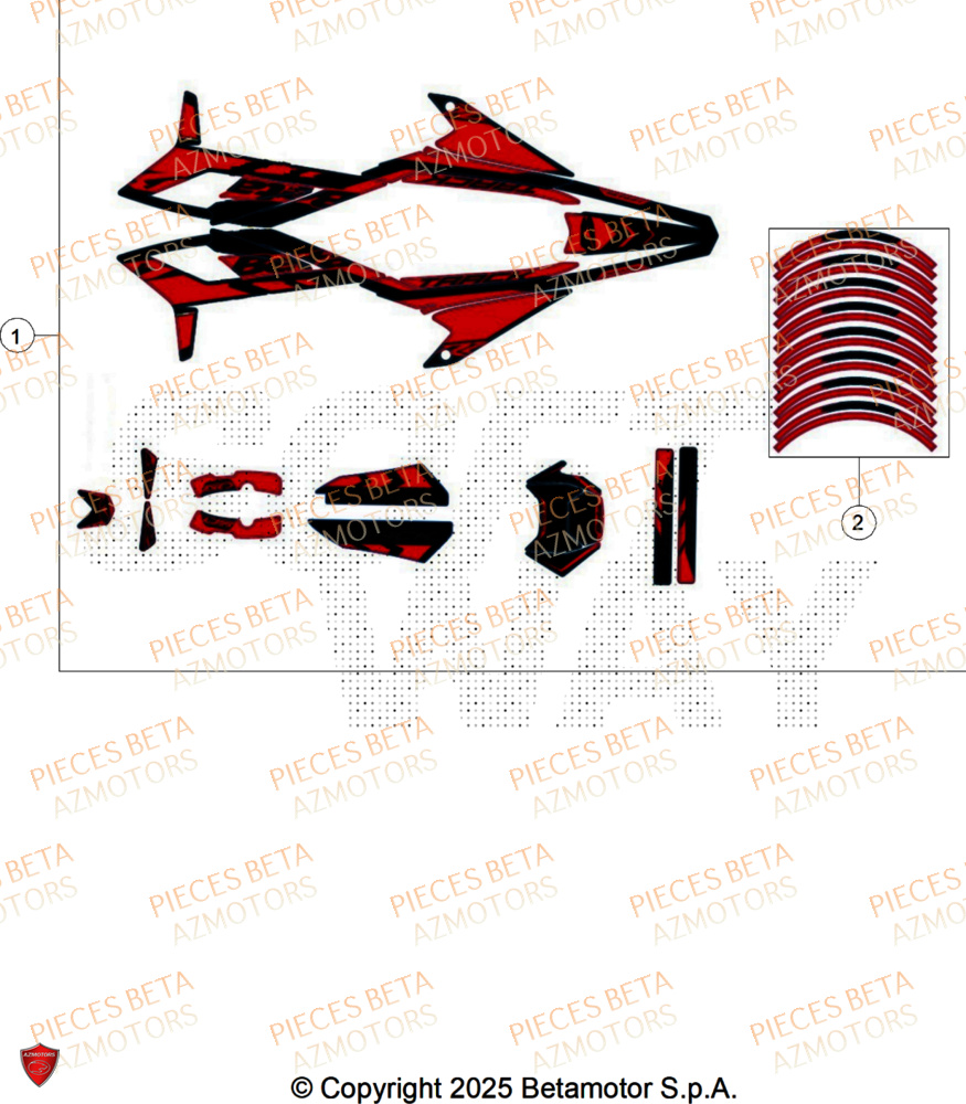 Decors BETA BETA Motard TRACK 2T 50 2026
