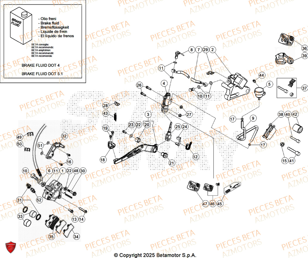 Freins BETA BETA Motard X GREY 2T 50 2026