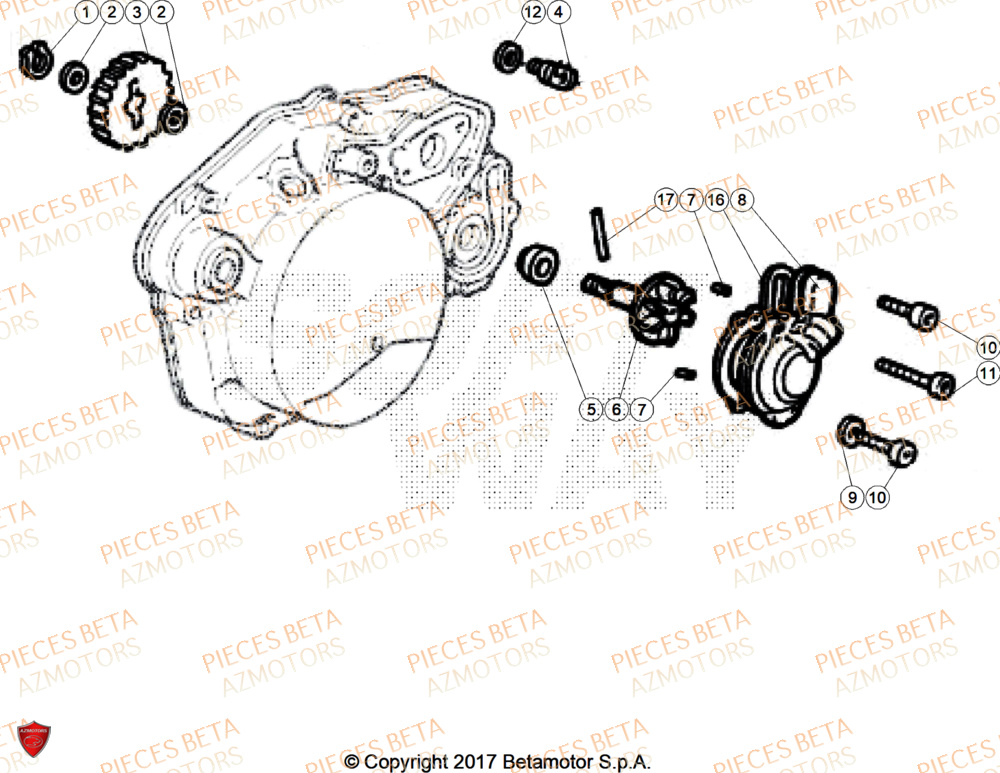 Pompe A Eau BETA BETA Motard X GREY 2T 50 2026