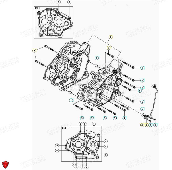 Carters BETA Pièces BETA RR Motard 125 4T LC - 2021-2022